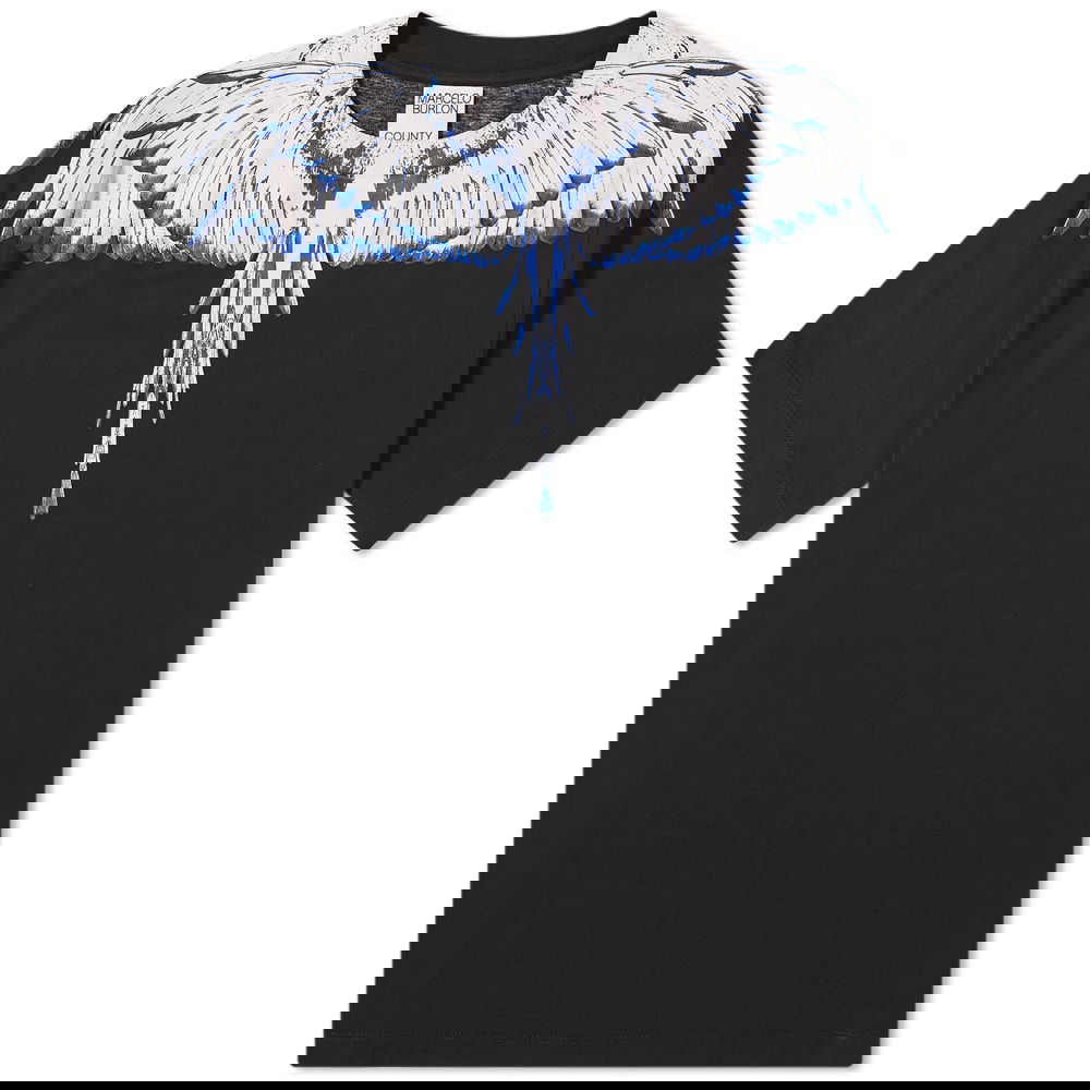 Тениска Marcelo Burlon Icons Wings Tee Черно | CMAA018C99JER0011001, 0