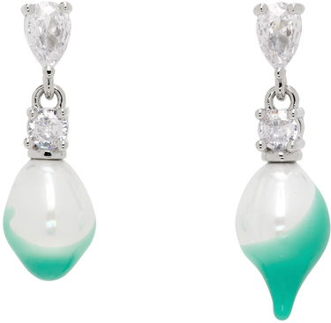 Обеци Ottolinger Ottolinger Pearl Dip Earrings Тюркоазено | 2501210, 0