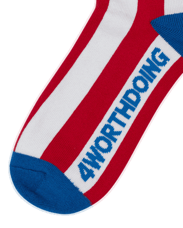 Чорапи 4 WORTH DOING Flag Socks Многоцветен | 4WDFLAGSOCKS REBLUWHI, 4