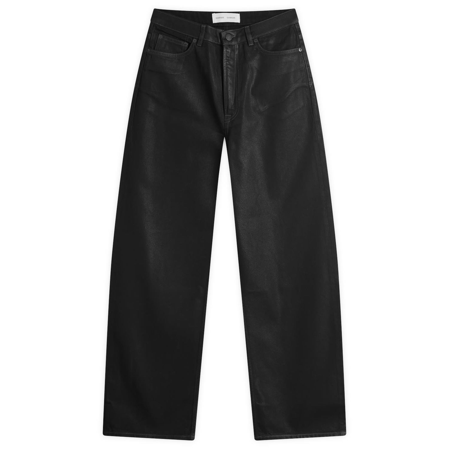 Дънки Samsoe Samsoe Sashelly Wide Leg Foil Jeans Черно | F24400117, 1