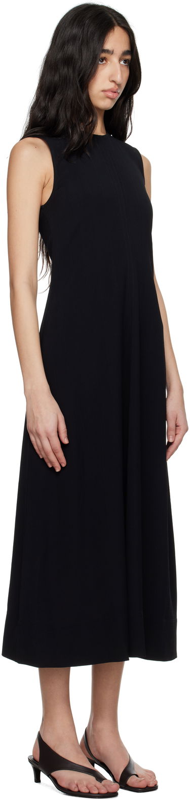 Pокля TOTEME TOTEME Woven Stripe Maxi Dress Черно | 252-WRD0182-FB0192, 1