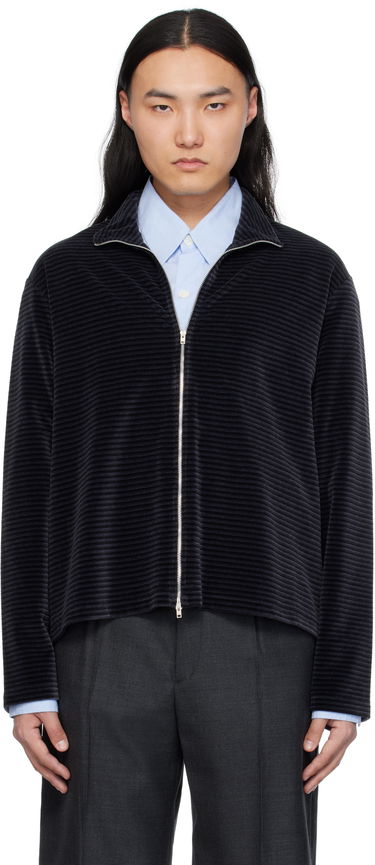 Пуловер OUR LEGACY Our Legacy Shrunken Full-Zip Track Jacket Черно | M4243SPS, 0