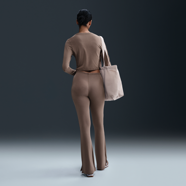 Комплект Nike Sportswear Chill Knit Ribbed Flare Leg Pants Кафяво | FQ2113-233, 2