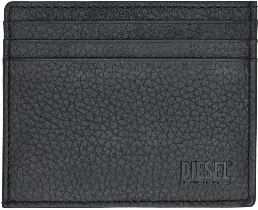 Портфейл Diesel Diesel Grained Leather Card Holder Черно | X09018 P0685, 1