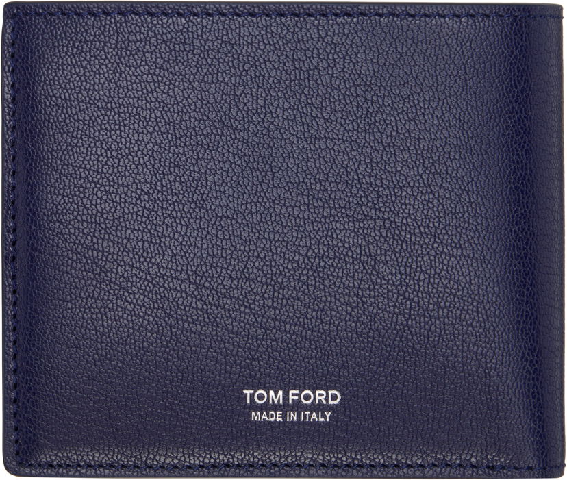 Портфейл Tom Ford Elongated T Line Money Clip Wallet Тъмно синьо | YH410-LGO033S