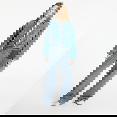 Яке CALVIN KLEIN Workwear Cropped Denim Jacket with K Applique Синьо | LV047E906G 3NL, 4