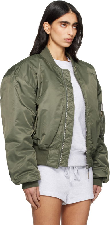 Entire Studios Cropped Broad Bomber Jacket, 4