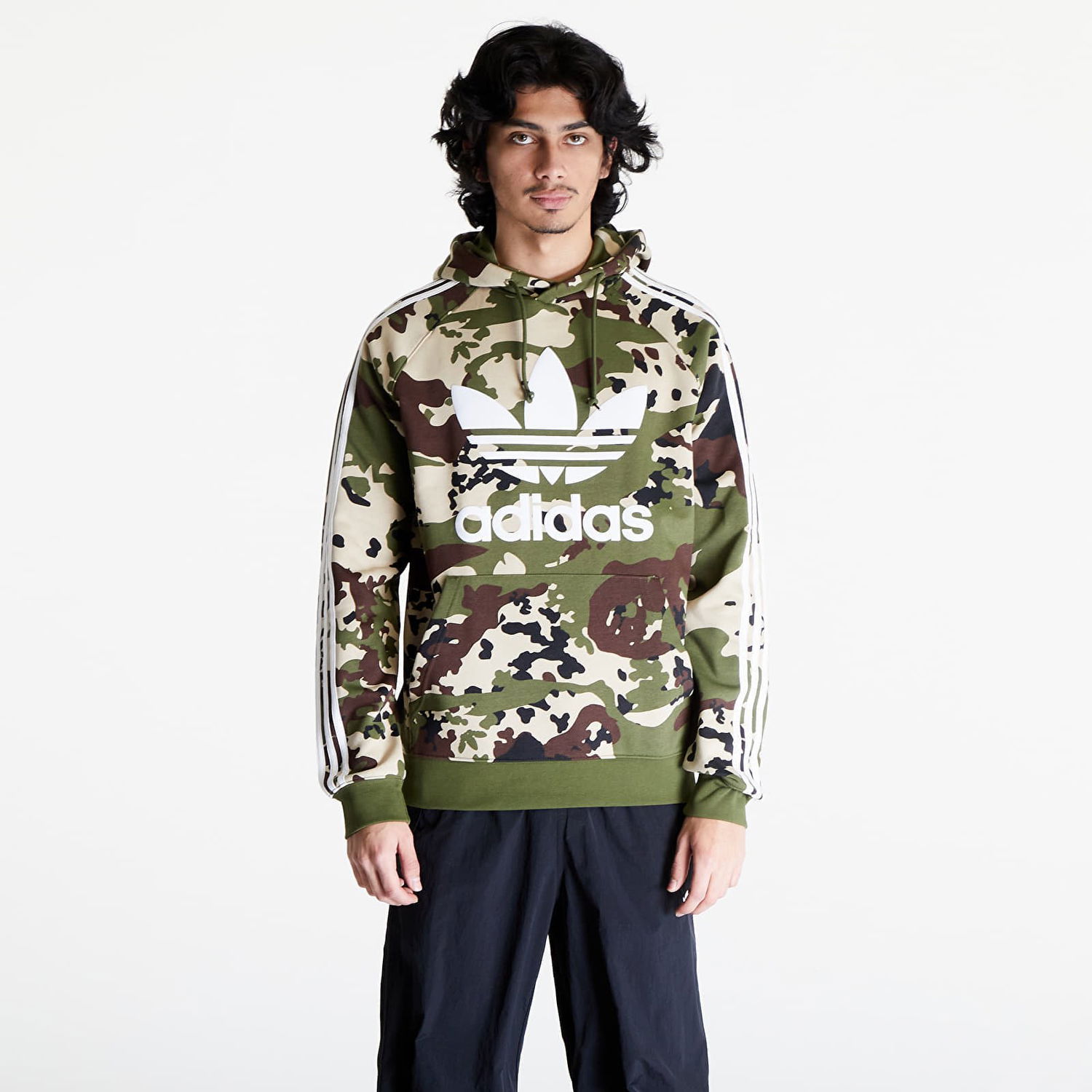 Суитчър adidas Originals Camo Hoodie Green Многоцветен | IS0209, 0