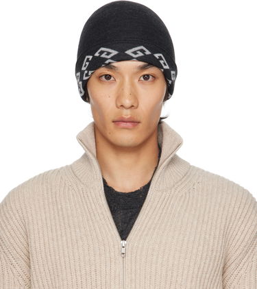 Шапка Givenchy Givenchy 1972 Monogram Reversible Beanie Черно | 710003975001-U7930, 0
