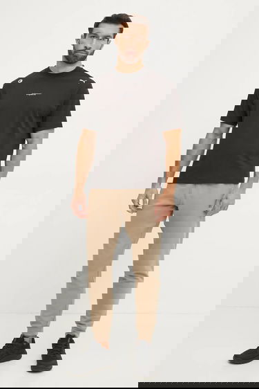 Тениска Coperni Coperni x Puma Cotton Crew Neck T-Shirt Черно | 628305, 3