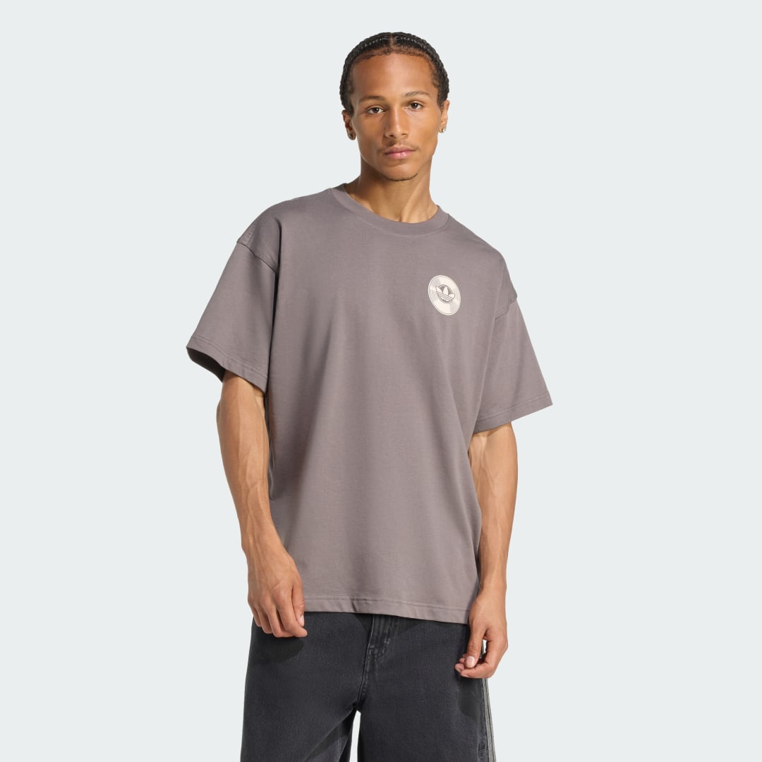 Тениска adidas Performance Street Brand T-Shirt Сиво | KR5105, 0
