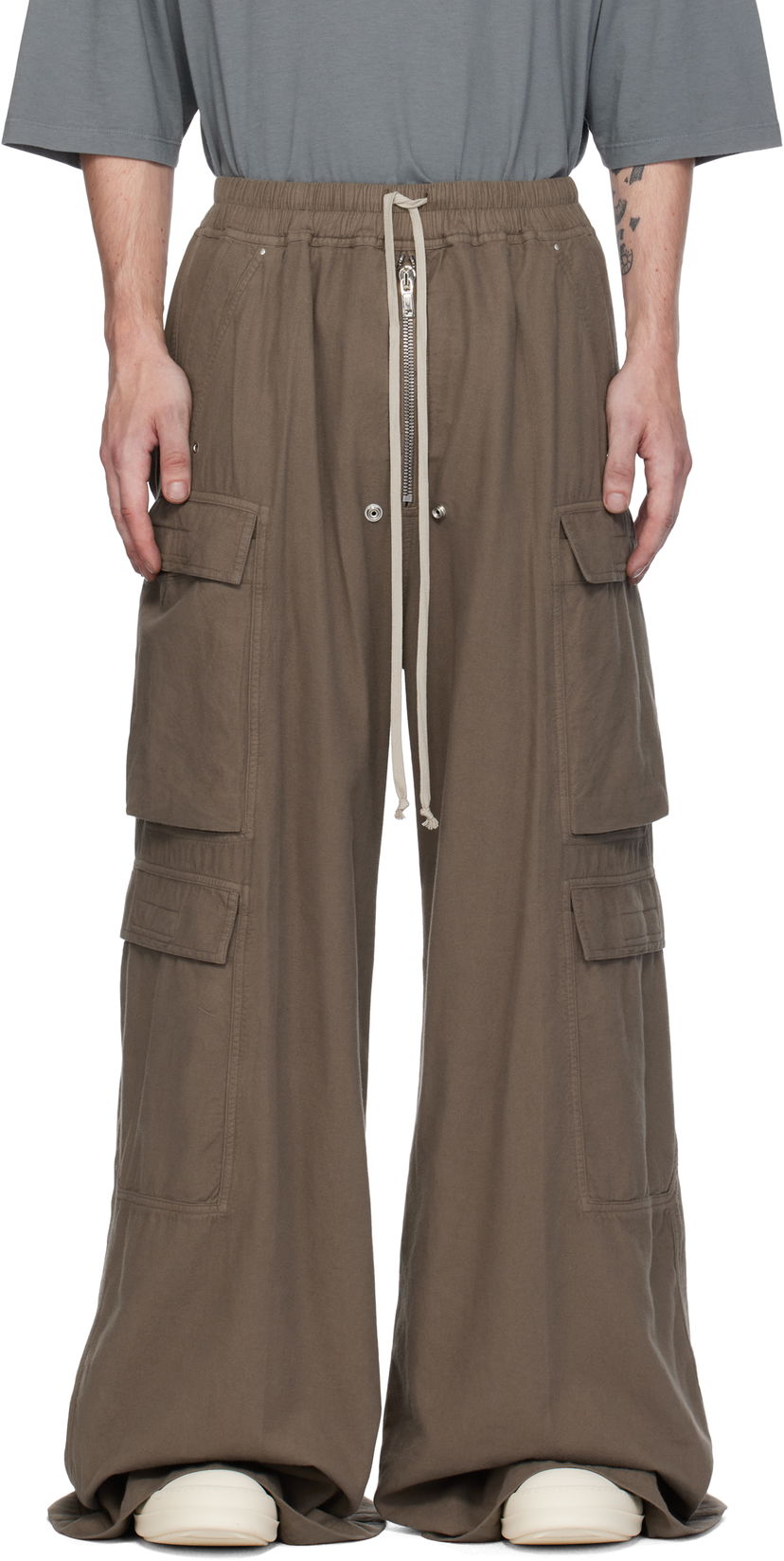 Карго панталони Rick Owens Cargo Pants Double Jumbo Belas Зелено | DU02D2398 CFL