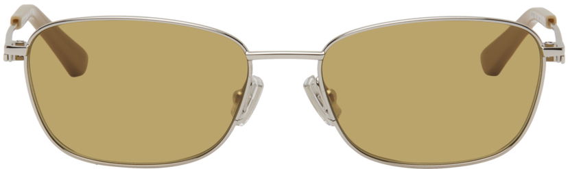 Слънчеви очила Bottega Veneta Rectangular Sunglasses Сиво | BV1300S-004