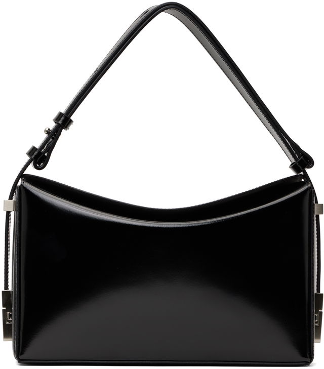 Black Patent Leather Shoulder Bag