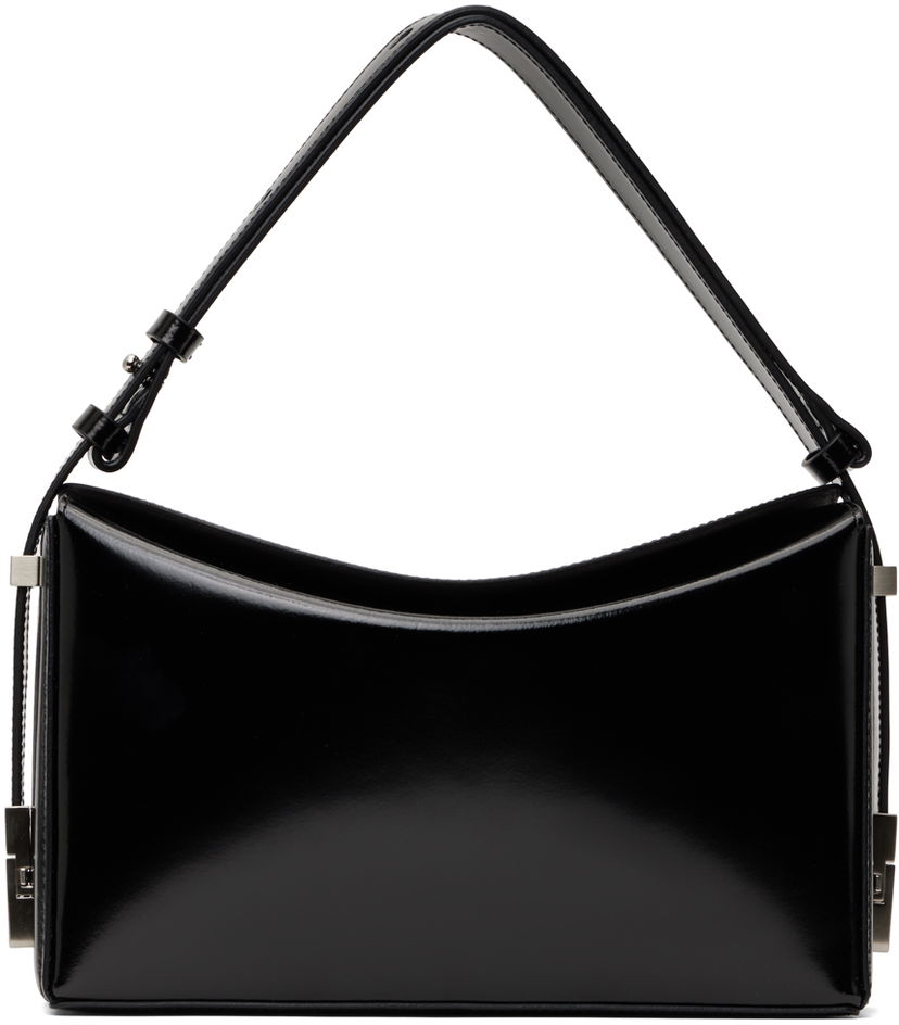 Чанта през рамо OSOI Black Patent Leather Shoulder Bag Черно | 24SSB03004088