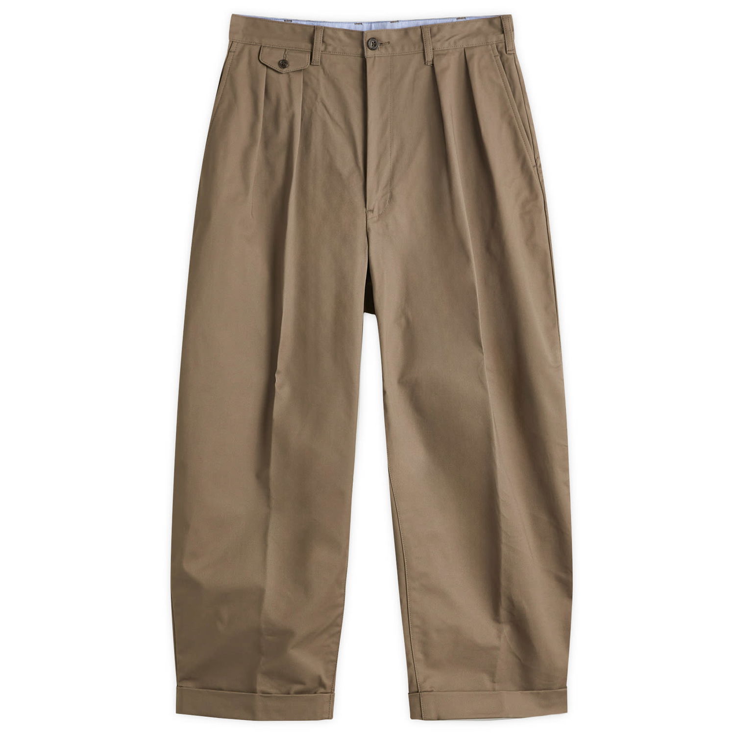 Панталони BEAMS Beams Plus 2 Pleat Chino Trousers Кафяво | 3823-0097-874-67, 1