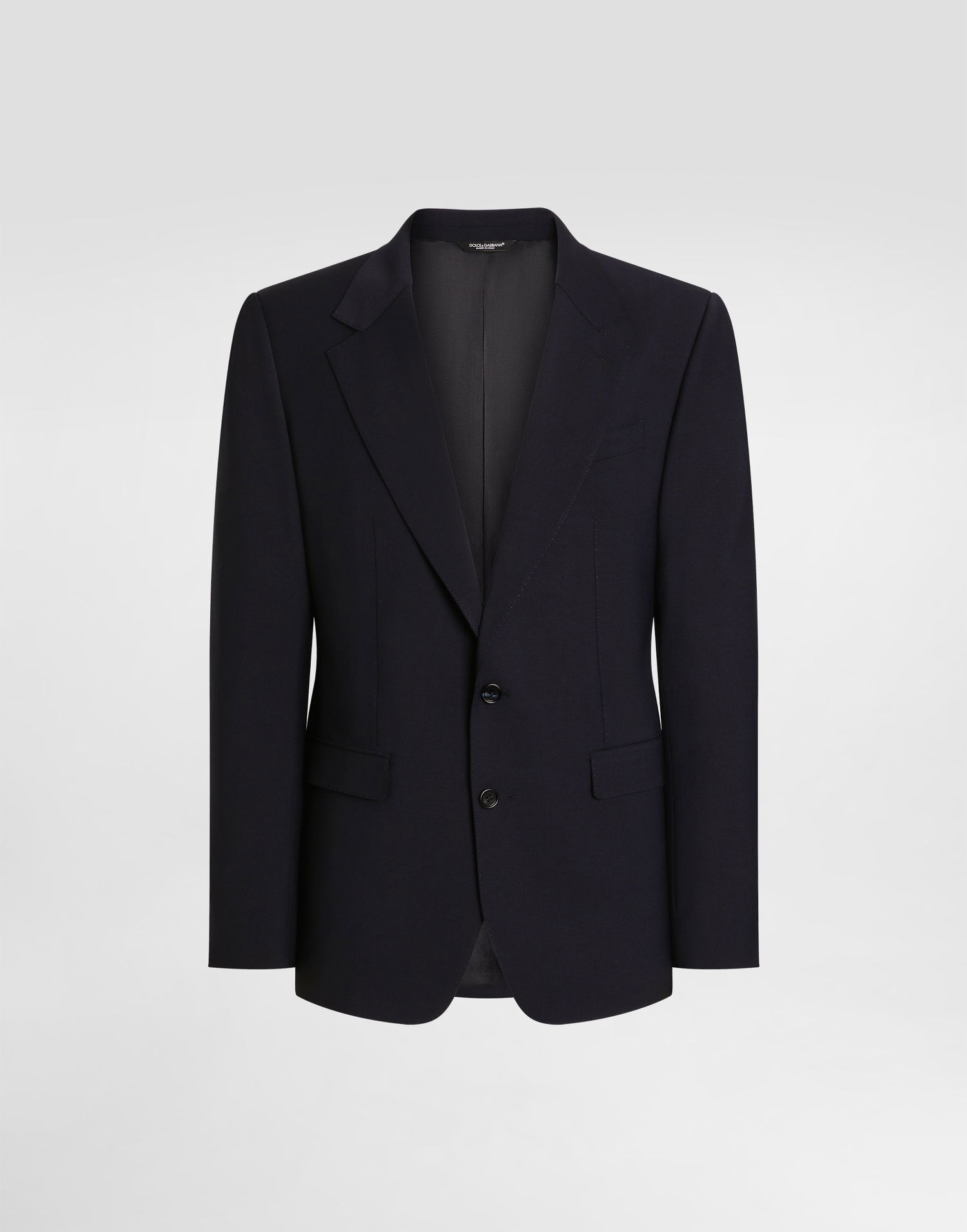 Яке Dolce & Gabbana Dolce & Gabbana Taormina Single-Breasted Wool Canvas Jacket Тъмно синьо | G2VK7TFURK8B3681, 0