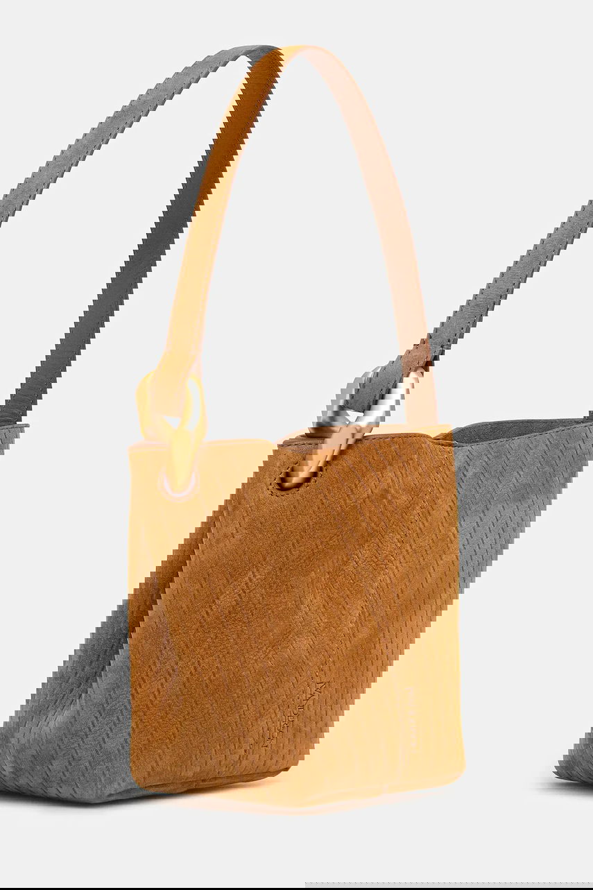Дамска чанта JW Anderson JW Anderson The Jwa Corner Small Bucket Bag Кафяво | HB0740.LA0375, 1