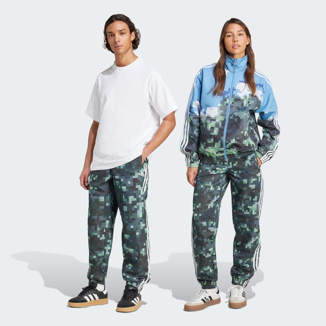 Комплект adidas Originals Originals x Minecraft Pixelated Camo Track Pants Зелено | JZ9922, 0