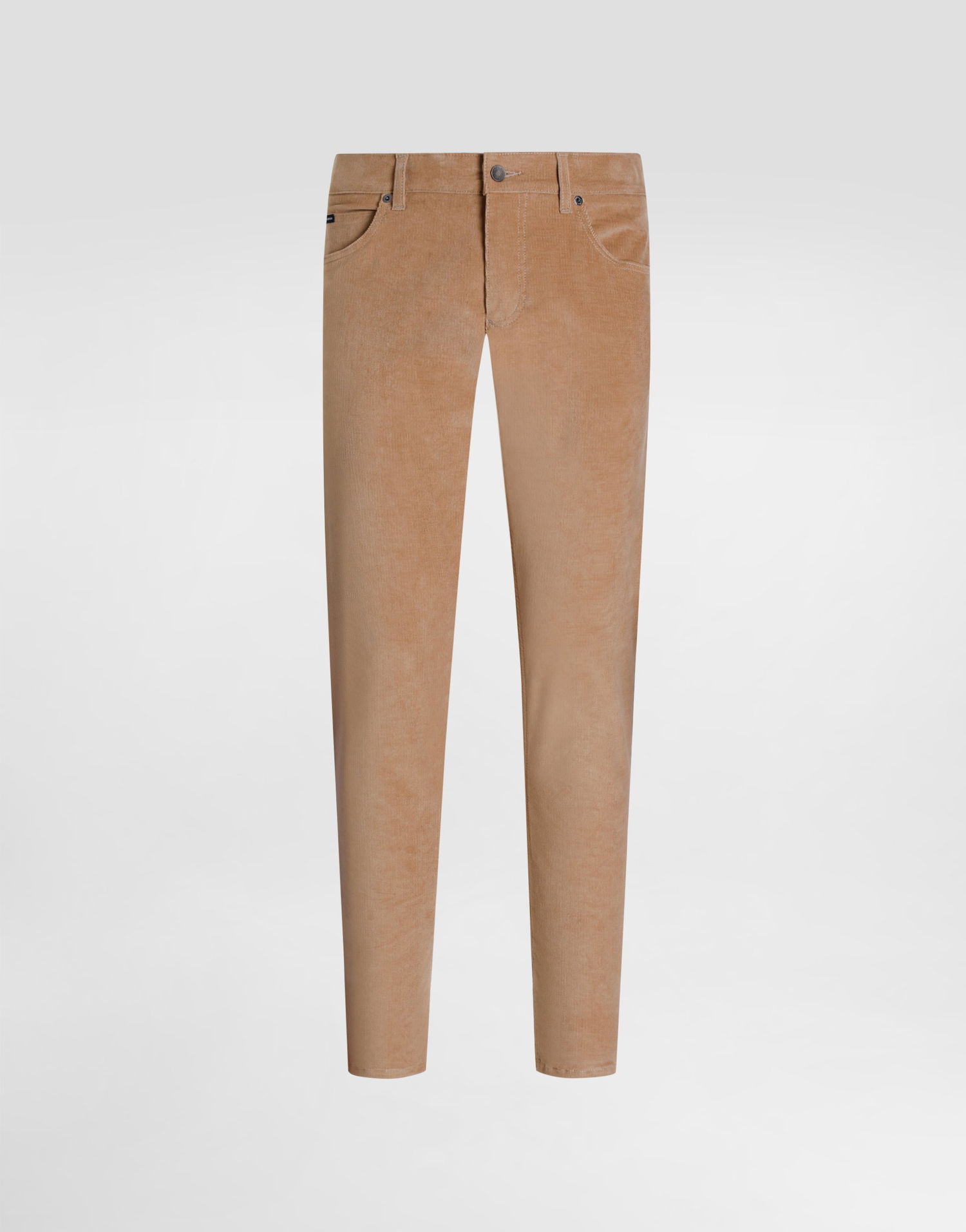 Панталони Dolce & Gabbana Dolce & Gabbana Regular Fit Cotton and Cashmere Corduroy Trousers Бежово | GYJCCTGJ589M0170, 0