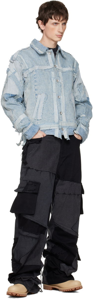 Яке Who Decides War Who Decides War Exposure Trucker Denim Jacket Синьо | 1131190009FW25, 3