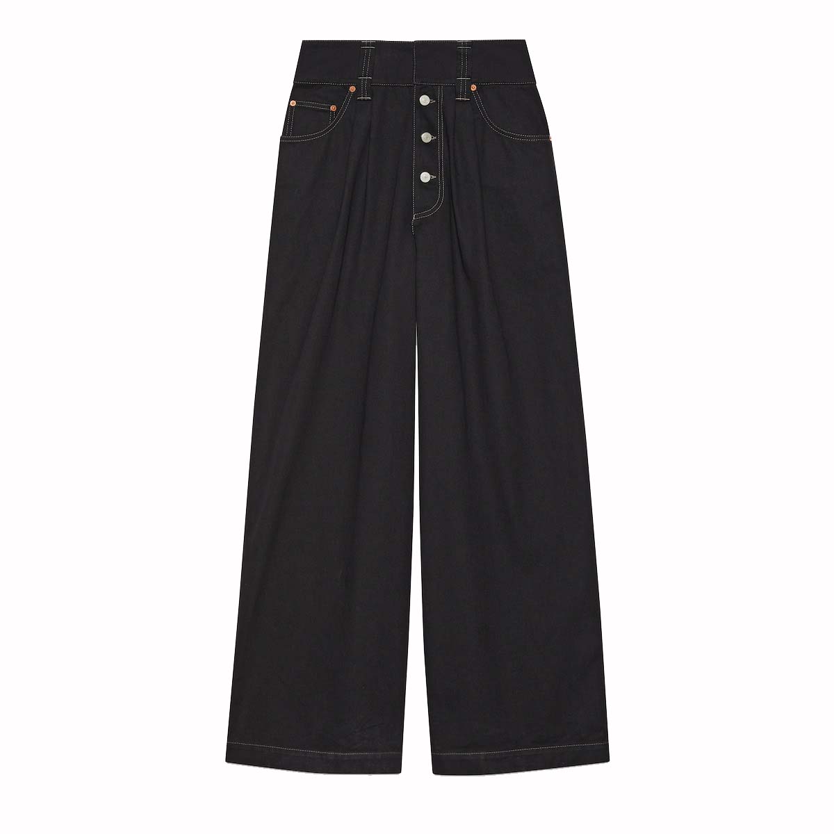 Панталони Gucci Oversize Denim Pant Black Denim Черно | 777543 XDCR5 1043, 0
