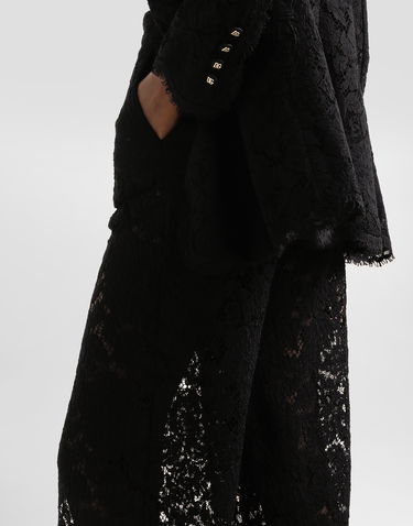 Панталони Dolce & Gabbana Cordonetto Lace Trousers Черно | FTCPTTHLM7LN0000, 2