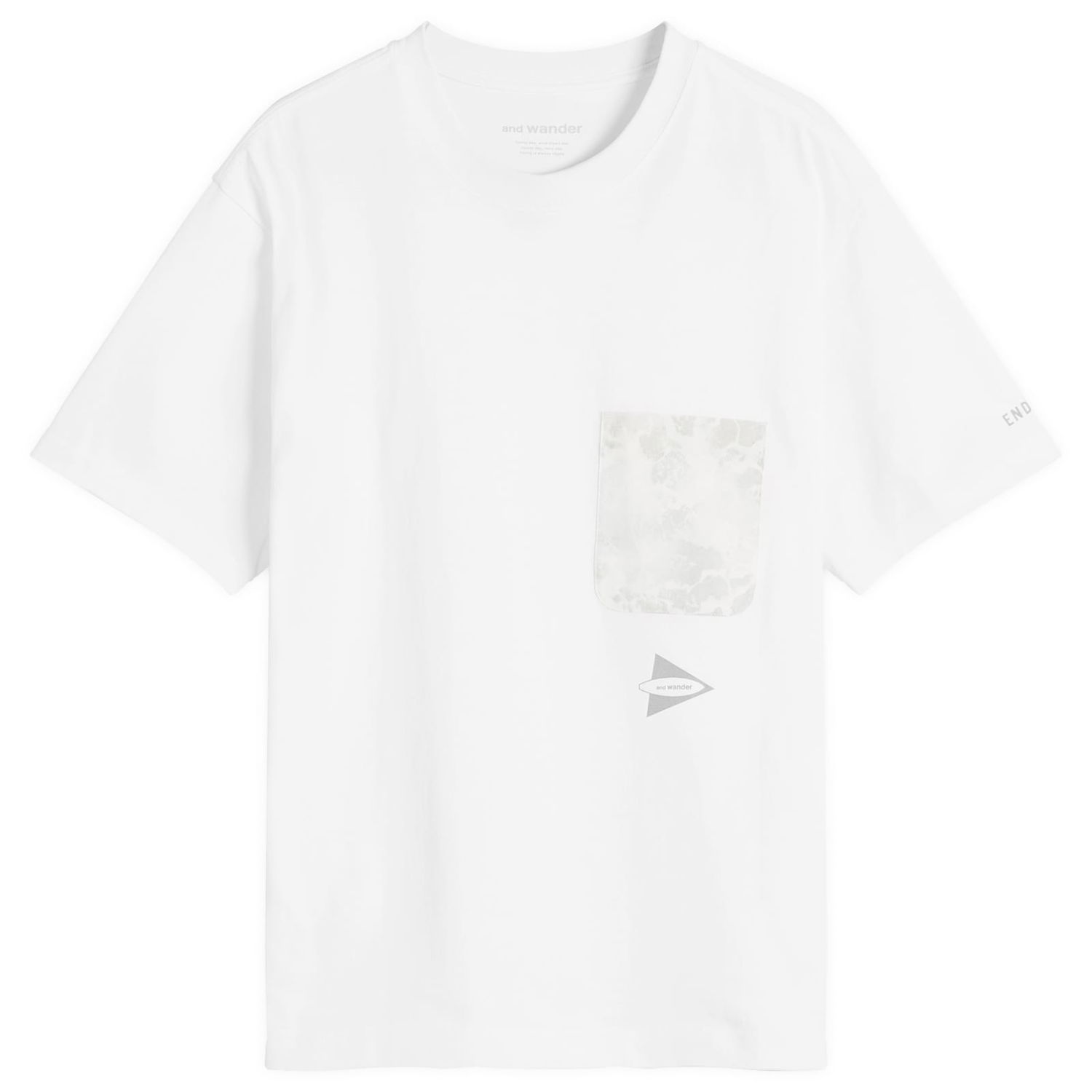 Тениска and wander and wander Print Pocket T-Shirt, Size Large Бяло | 5745184526-030, 1
