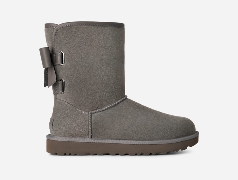 Кецове и обувки UGG Classic Short Bailey Bow Boots Сиво | 1174511-CHRC