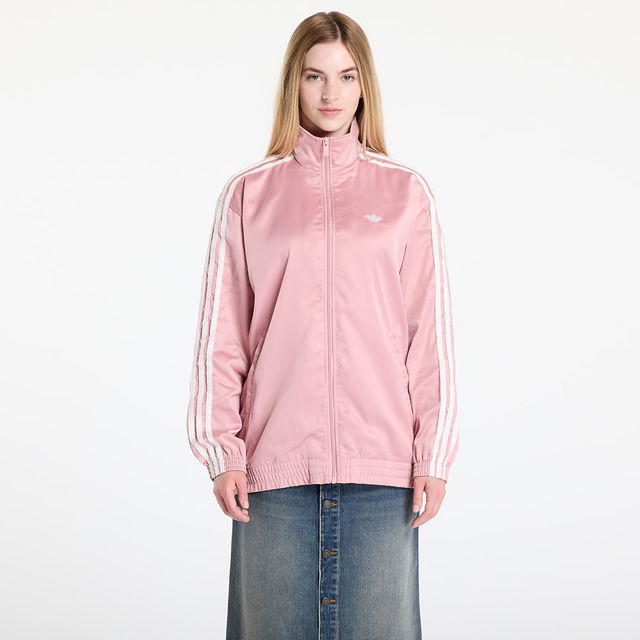 adidas Originals Satin Firebird Track Top Ruffle