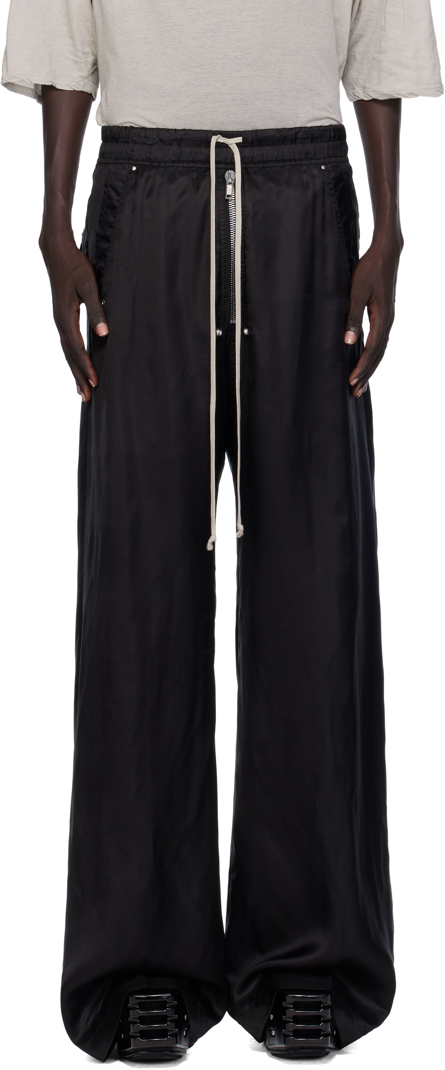 Панталони Rick Owens Rick Owens Concordians Wide Bela Trousers Черно | RU02E1366 K, 0