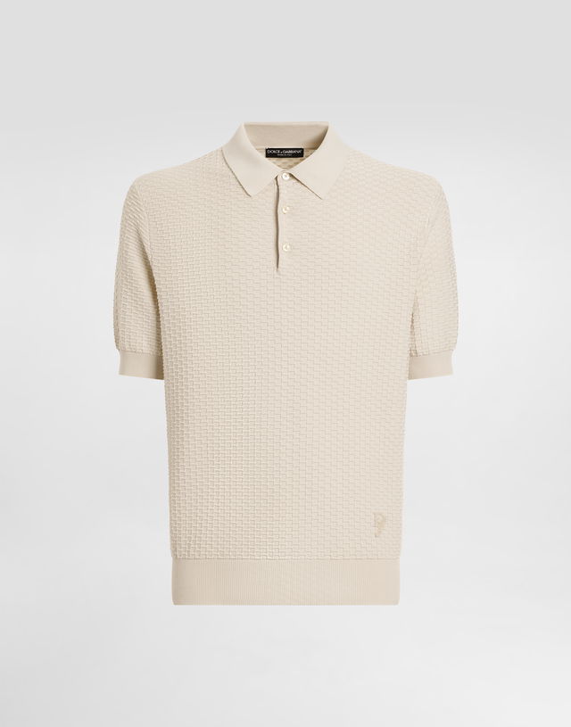 Dolce & Gabbana Embroidered Logo Cotton Polo Shirt