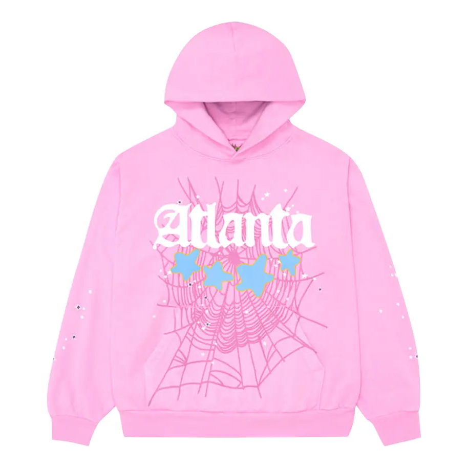 Суитчър Sp5der Spider Web Atlanta Hoodie Розово | SP5-ATL-HDPIN, 0