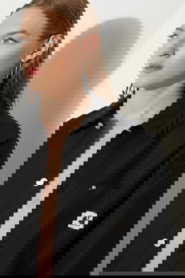 Риза Carhartt WIP Linen Blend Regular Fit Classic Collar Ethel Shirt Jac Черно | I033569.8902, 4