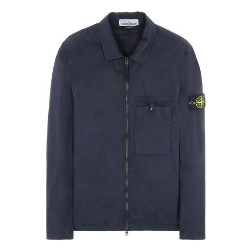 Риза Stone Island Stone Island Overshirt Синьо | 761512619-V0020, 0