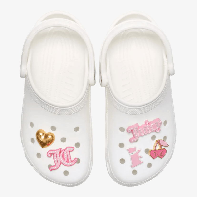 Грижа за обувките Crocs Juicy Couture Jibbitz Charms 5 Pack Бяло | 10014526
