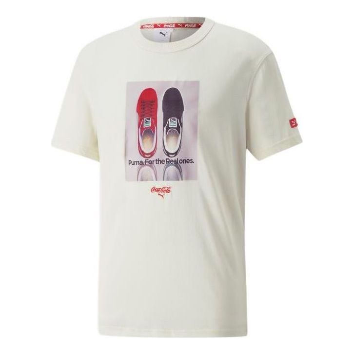 Тениска Puma Coca Cola Relaxed Graphic Tee Бяло | 536159-97