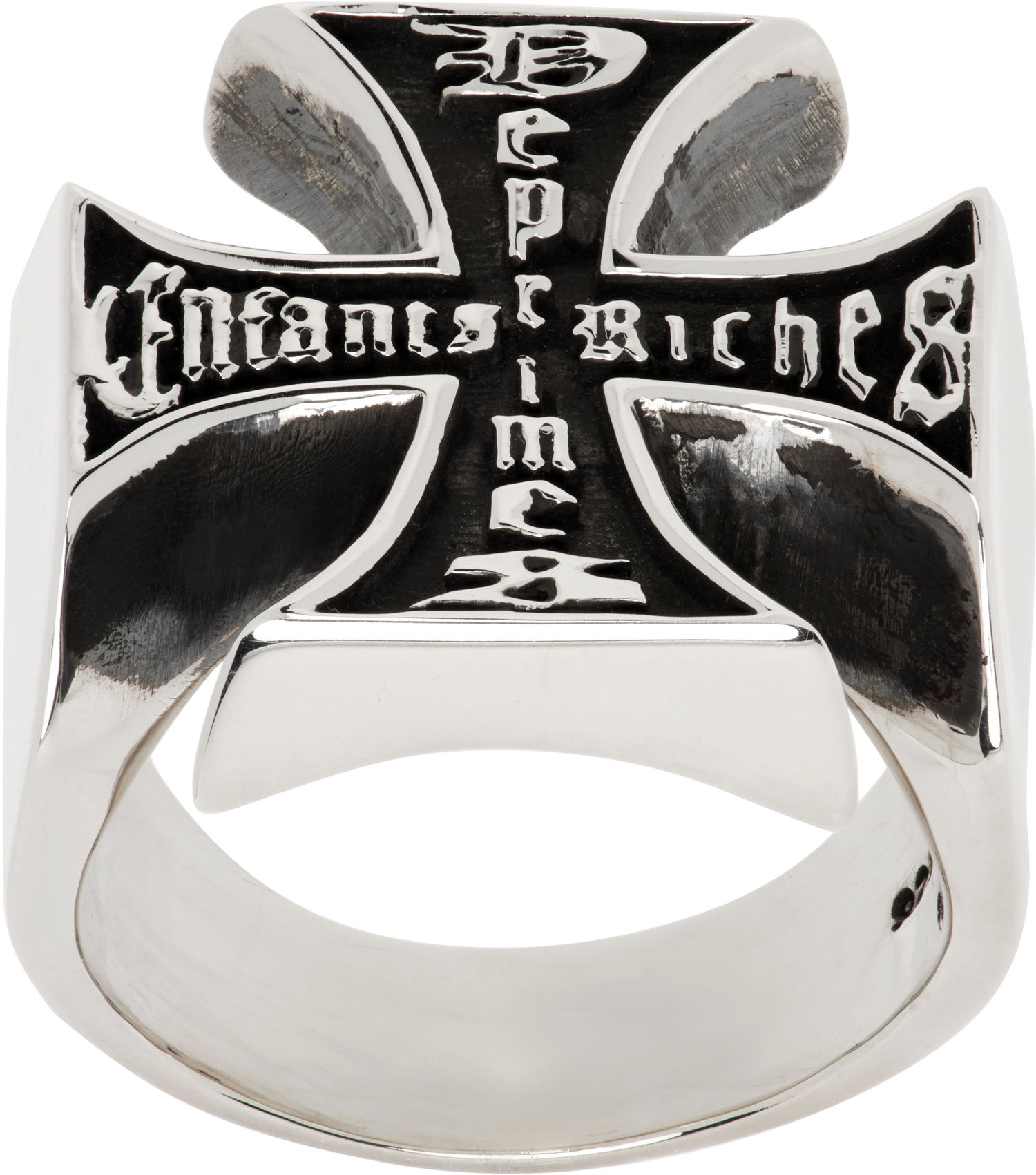 Пръстен Enfants Riches Déprimés Enfants Riches Déprimés Cross Ring Сиво | 140-218, 1