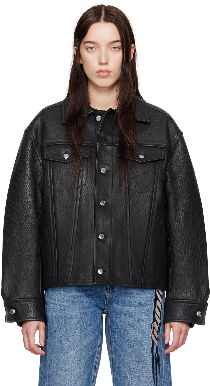 Яке Alexander Wang Leather Jacket Черно | 1WC4242582