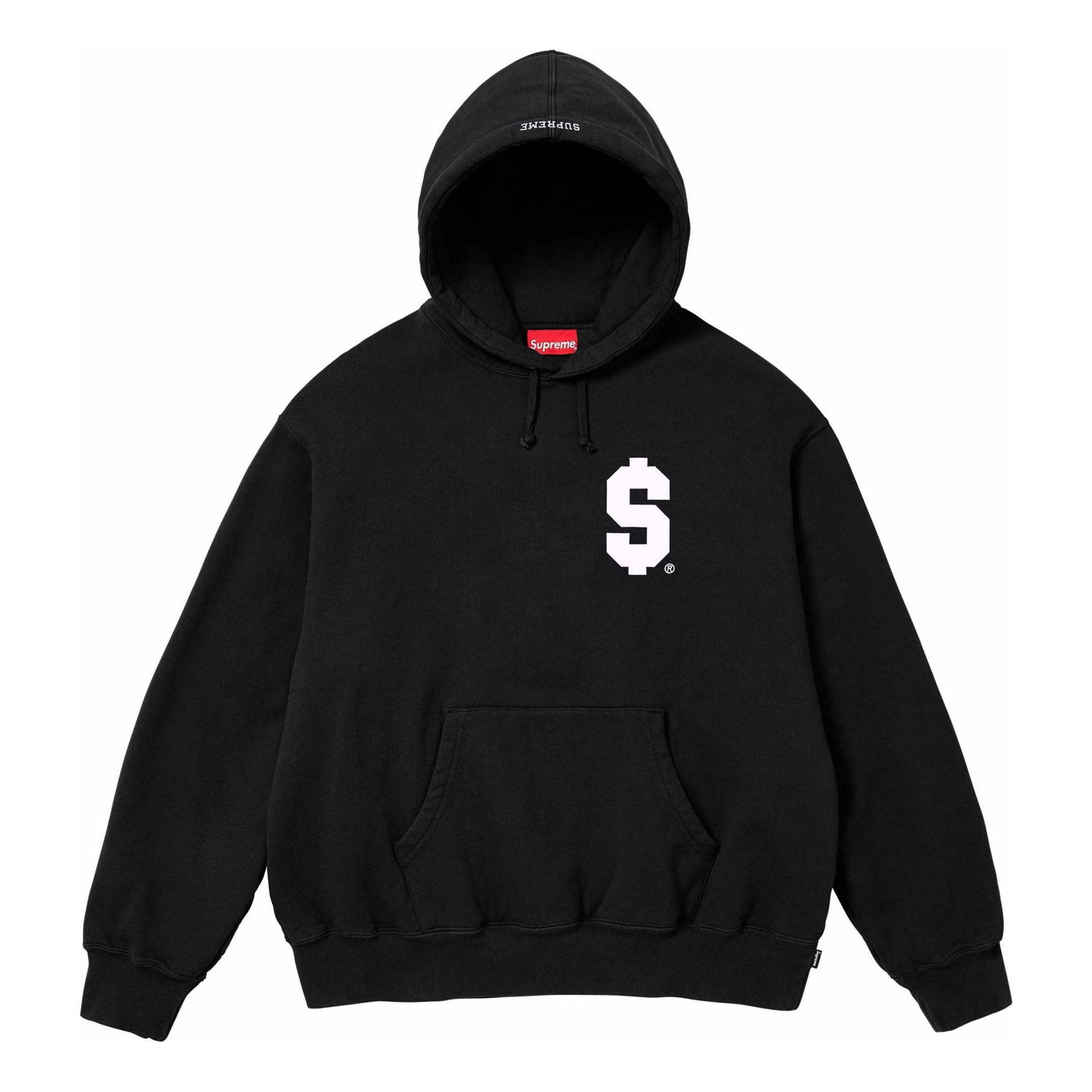 Суитчър Supreme Dollar Sign Logo Graphic Hoodie Черно | SUP-SS24-077, 0