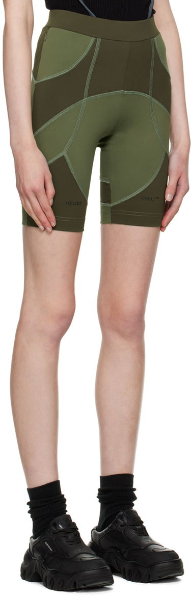 Клинове HELIOT EMIL Exclusive Khaki Training Bike Shorts Зелено | SSN_W_10_049_WO20, 1