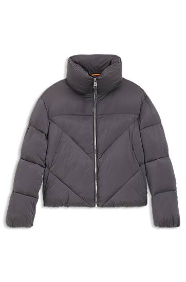 Пухо яке BOSS Lustrous Puffer Jacket Сиво | 50548035, 0