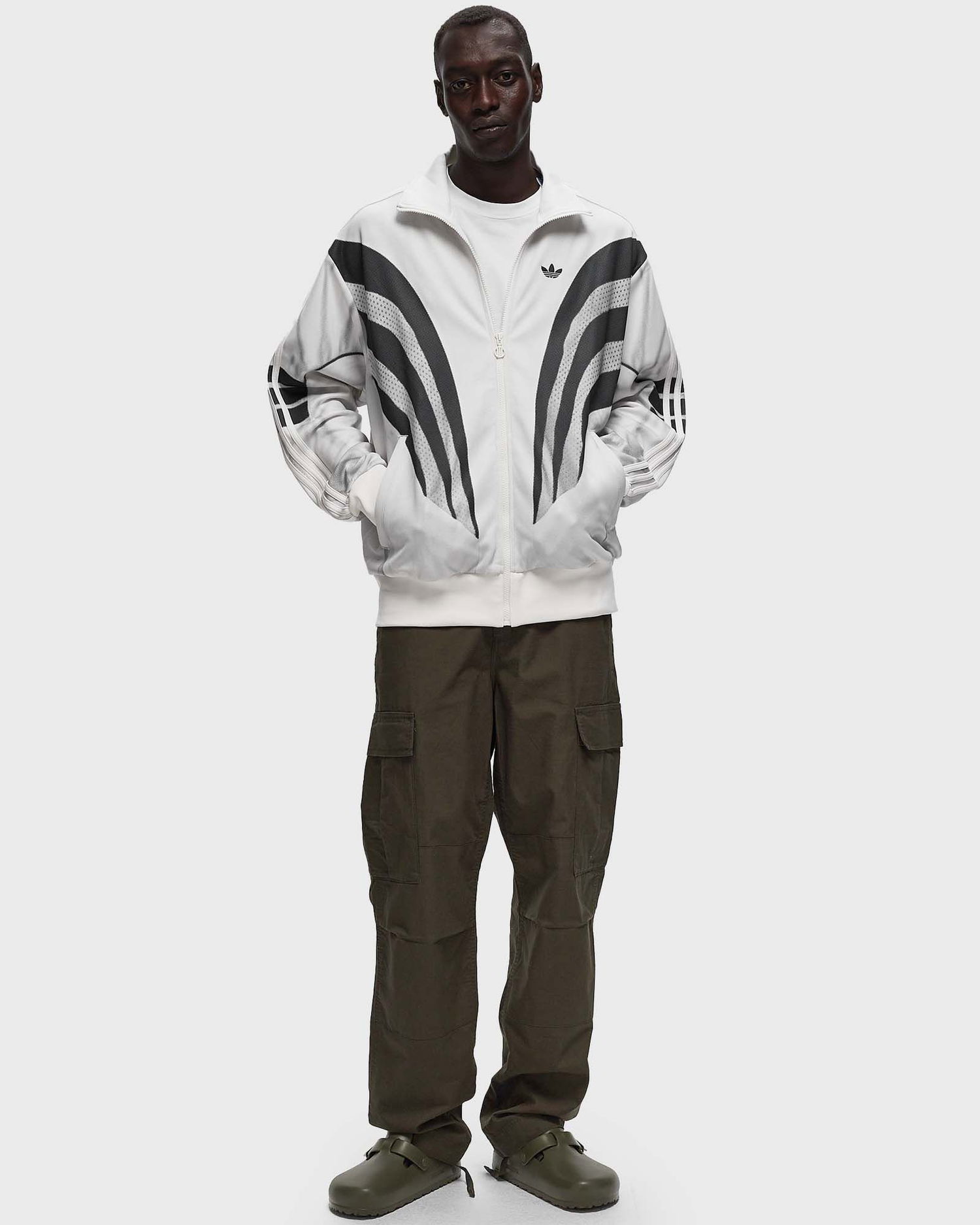Ветровка adidas Originals PRM Q3 PRINT TRACKTOP Бяло | IZ1640, 1