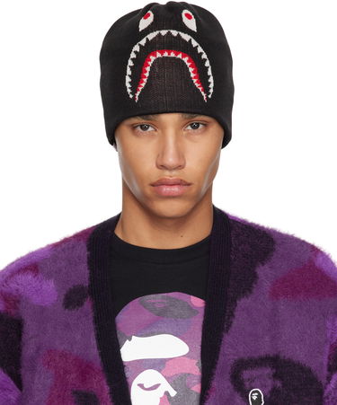 Шапка BAPE Shark Knit Hat Розово | 001HTK701007M PNK, 4