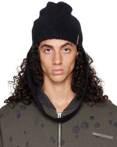 Шапка HELIOT EMIL Obelis Longline Beanie Черно | AW24_16_111_BLK01, 0