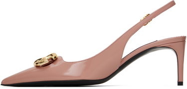 Кецове и обувки Dolce & Gabbana Dolce&Gabbana Polished Calfskin Slingback Heels Розово | CG0894 A1037, 2