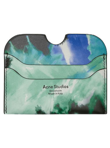 Портфейл Acne Studios Leather Card Holder Blue / Green Многоцветен | CG0222- AFY