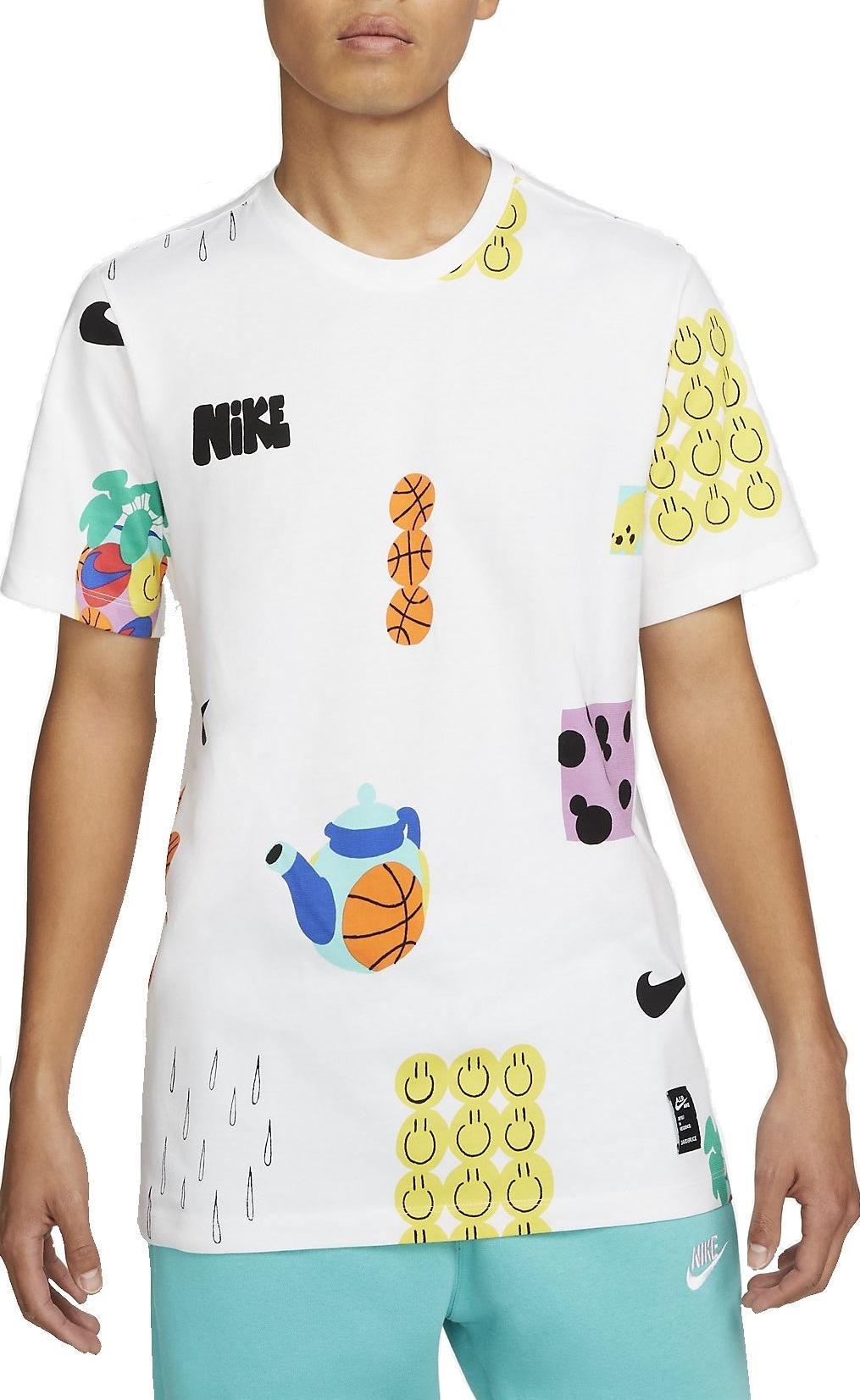 Тениска Nike Sust Air Open T-Shirt Бяло | dq1014-100, 0