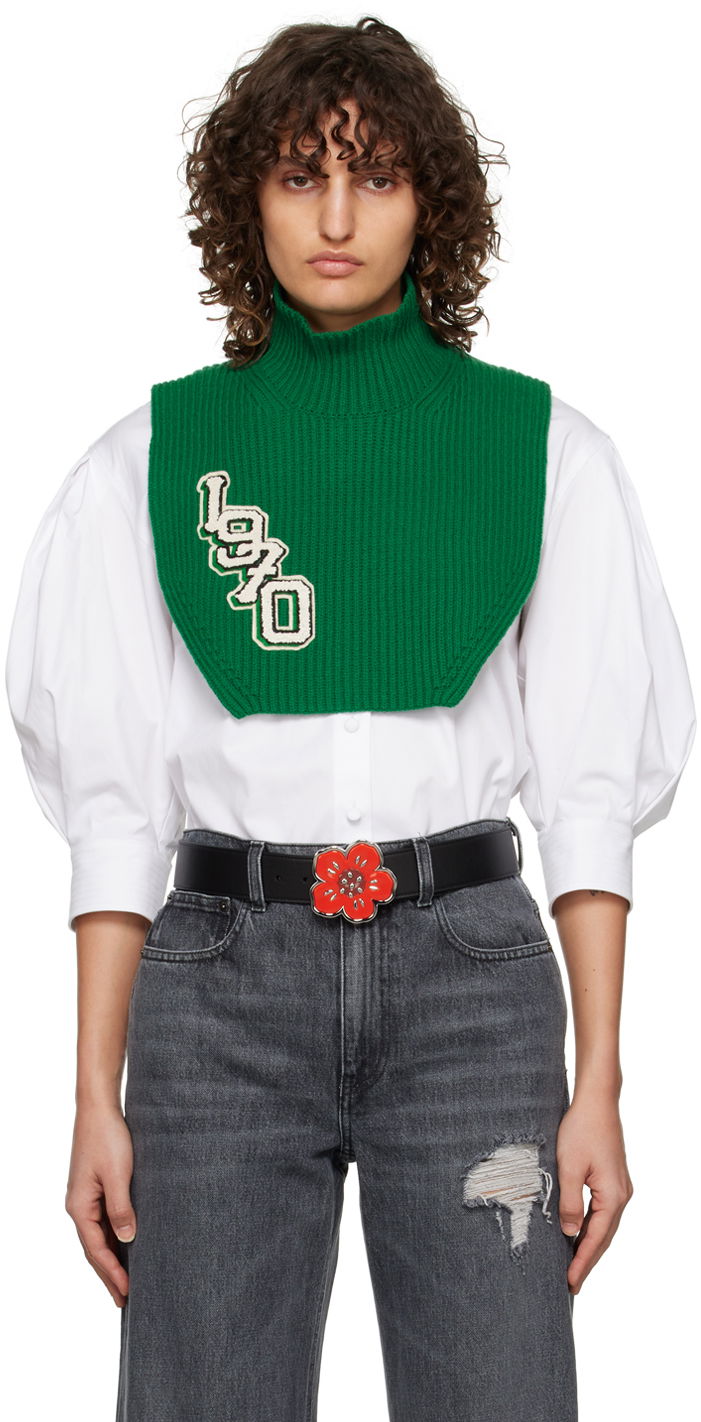 Шал KENZO College Patch Stole Зелено | FC68CU160KEC, 0