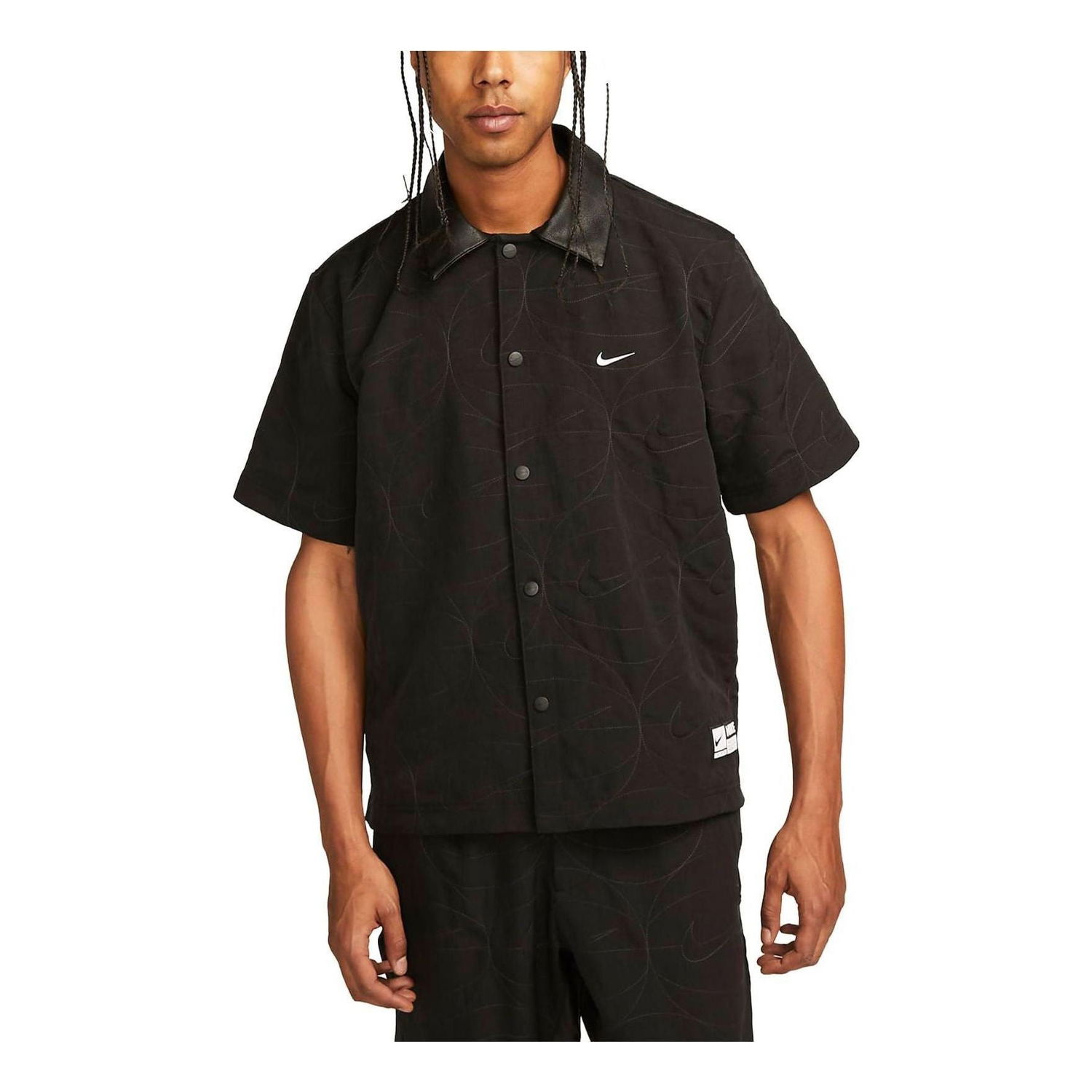 Риза Nike Basketball Button-Up Shirt Черно | FB7043-010, 0